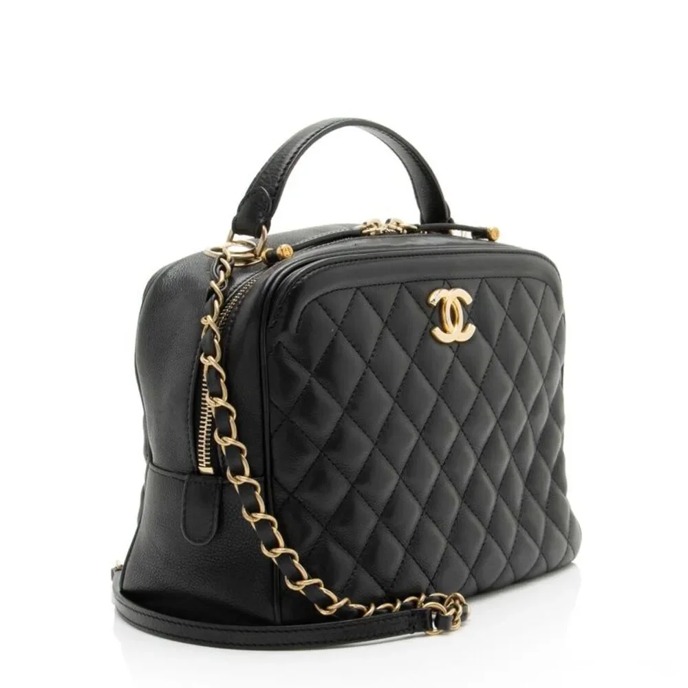 Chanel Calfskin CC Medium Vanity Case